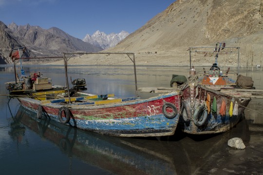 Attabad Lake nähe der chinesischen Grenze in Pakistan